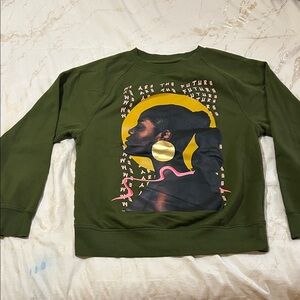Target Olive Green Women's Graphic Sweater